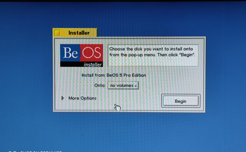 在Macintosh实体机上品尝BeOS